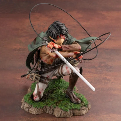 Attack On Titan Action Figure Levi Ackerman Figurine 18cm