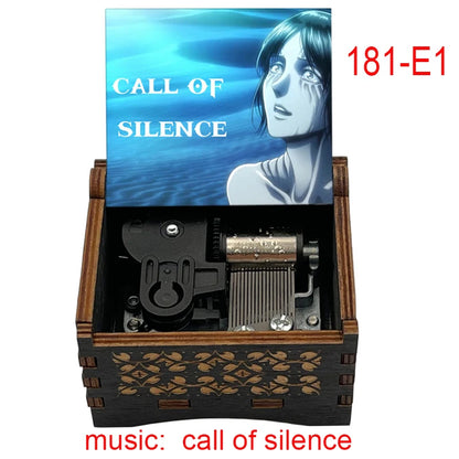 Attack on Titan "Call of Silence" Wooden Music Box – Hand-Cranked