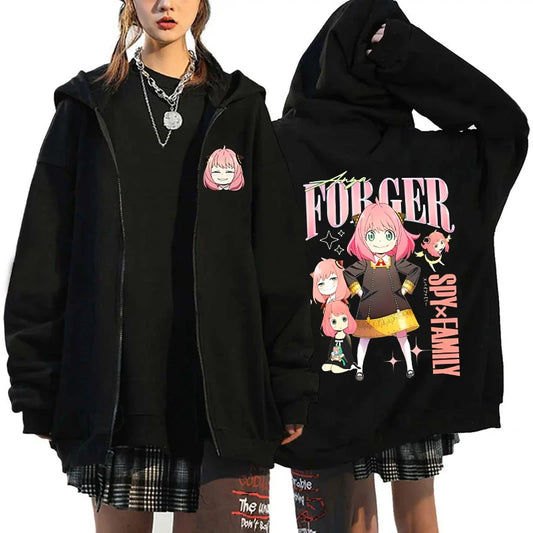 Anya Forger Spy x Family Streetwear Zip Hoodie Jacket