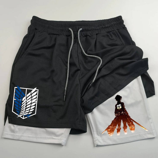 Attack on Titan Gym Shorts - Tokyowai