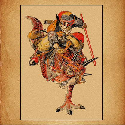 Dragon Ball Retro Poster Set – Unframed Wall Art Prints