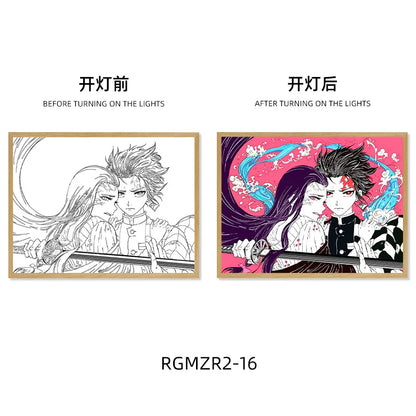 Demon Slayer Light-Up Art Frame - Tokyowai