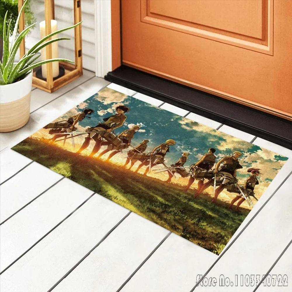 Attack On Titan Rug Carpets - Tokyowai