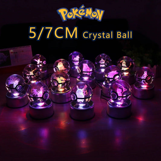 Pokémon 3D LED Crystal Ball Night Light