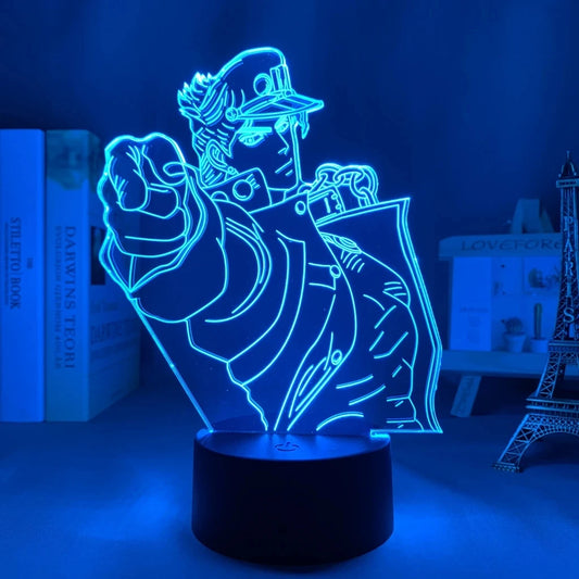 Jotaro Kujo 3D LED Night Light – JoJo’s Bizarre Adventure Edition