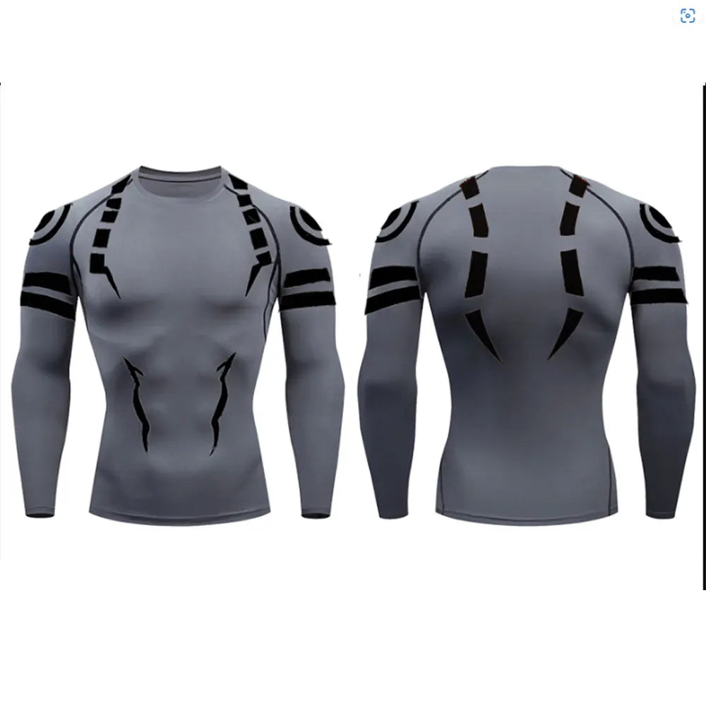 Jujutsu Kaisen Compression Set Fitness Suit for Men Quick Dry - Tokyowai
