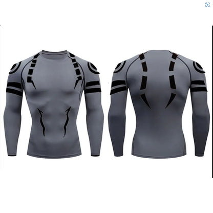 Jujutsu Kaisen Compression Set Fitness Suit for Men Quick Dry - Tokyowai