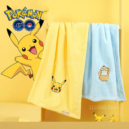 Pokémon GO Coral Fleece Face Towels – Pikachu, Psyduck & Jigglypuff (3 Variants)