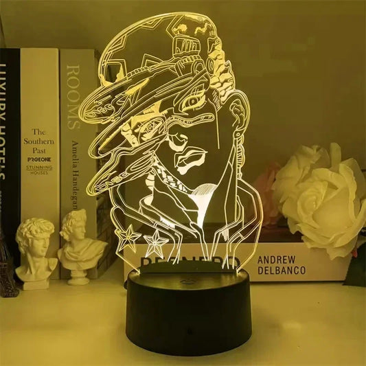 Jotaro Kujo 3D LED Night Light – JoJo’s Bizarre Adventure Edition