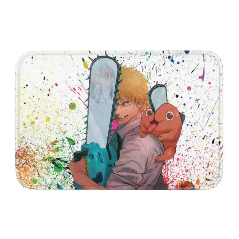 Chainsaw Man Anime Rug – Denji & Power Design