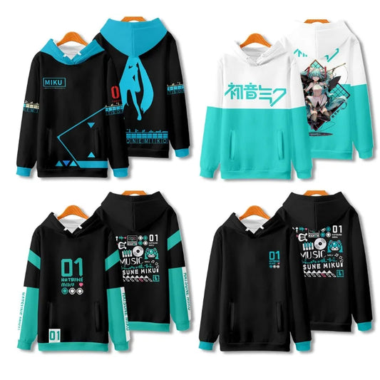 Hatsune Miku Vocaloid Hoodie – Unisex Anime Pullover