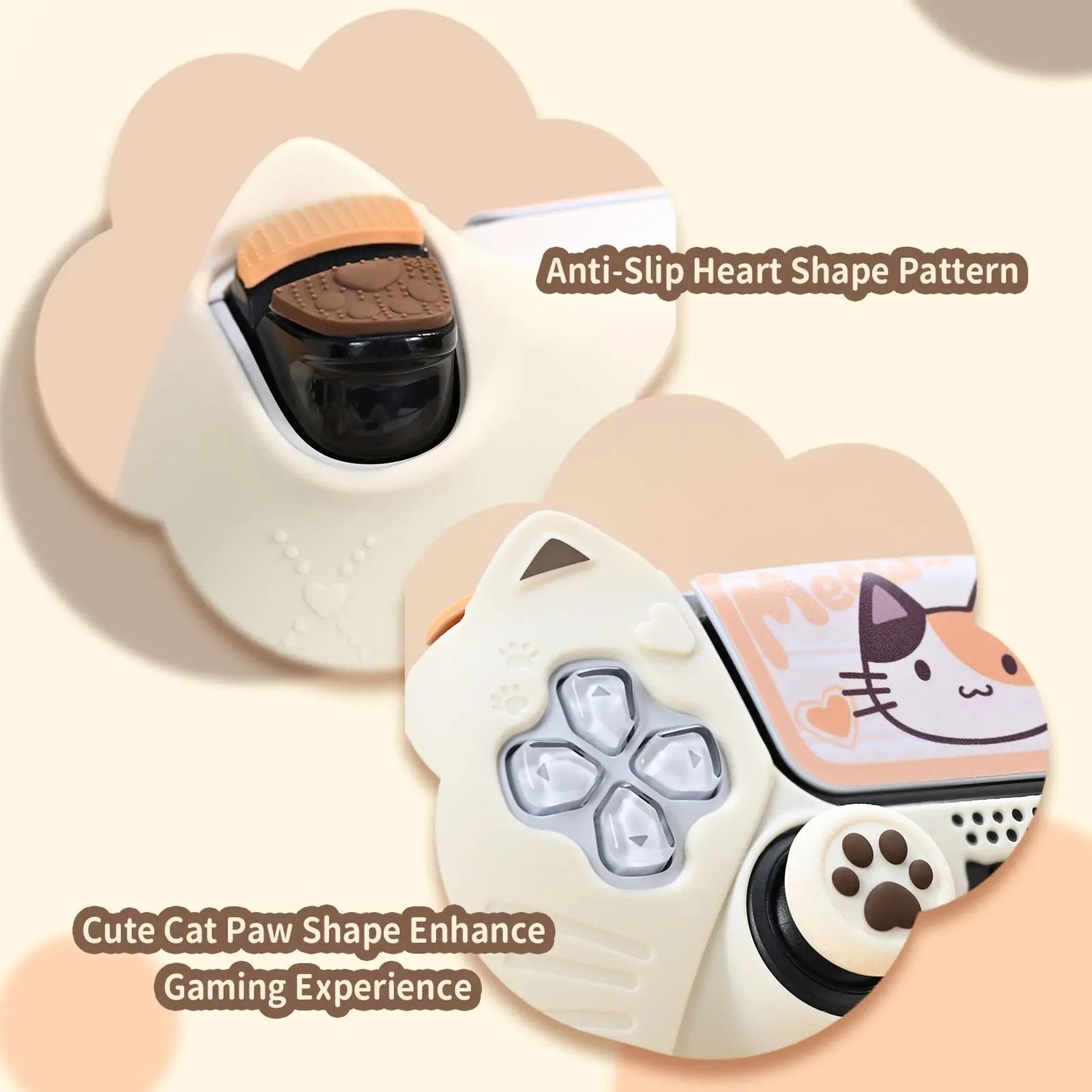 kawaii Neko Paw Silicone Controller Cover for PS5 - Tokyowai