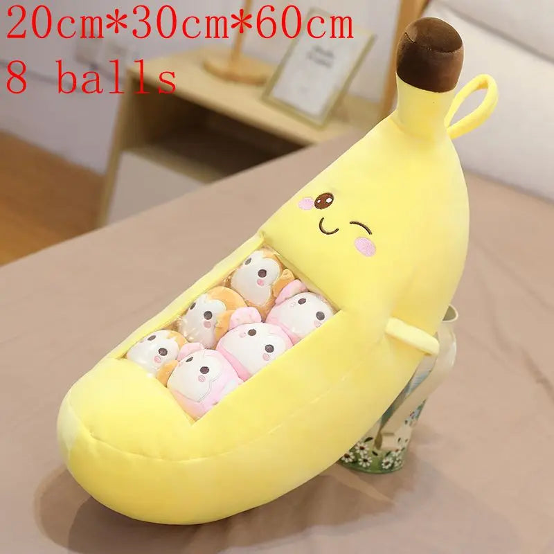 Pudding Adorable Plush Pillow Bag with Mini Animal Plushies – Perfect for Cuddling & Decor - Tokyowai