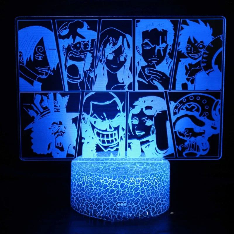 One Piece LED Night Light –26 Character & Symbol Variants