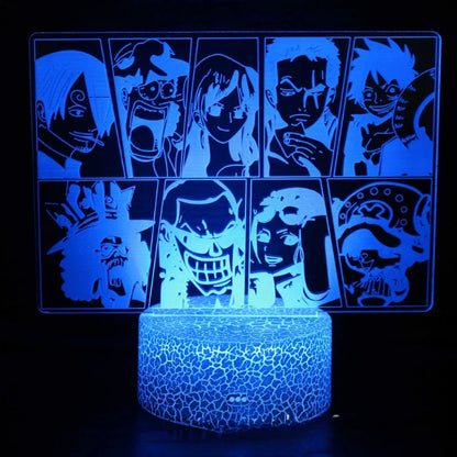 One Piece LED Night Light –26 Character & Symbol Variants