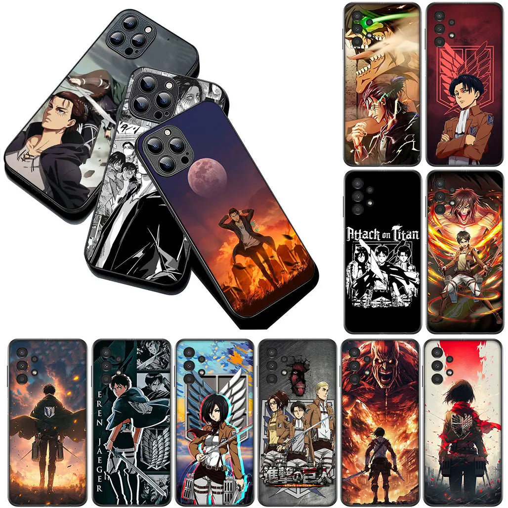 Attack on Titan Shockproof Armor Case with Ring Stand for Xiaomi Redmi Series