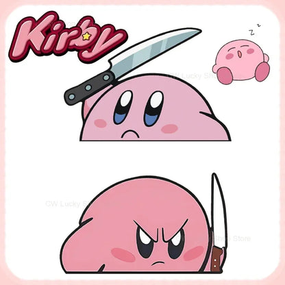 KirbyKnife Peeker Car Sticker