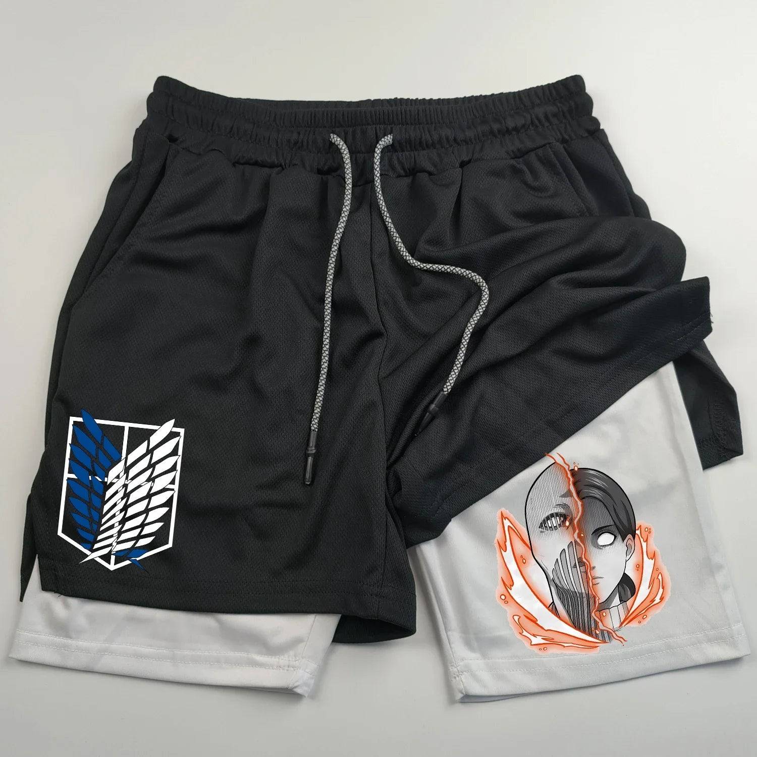 Attack on Titan Gym Shorts - Tokyowai