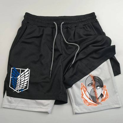 Attack on Titan Gym Shorts - Tokyowai