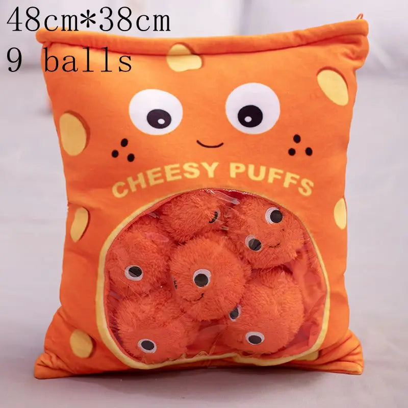 Pudding Adorable Plush Pillow Bag with Mini Animal Plushies – Perfect for Cuddling & Decor - Tokyowai