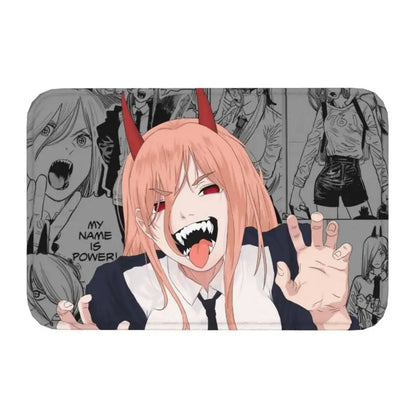 Chainsaw Man Anime Rug – Denji & Power Design