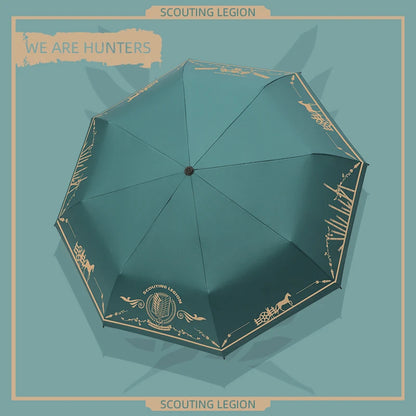 Attack On Titan Scout Regiment Symbol Umbrella - Tokyowai