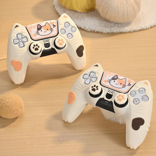 kawaii Neko Paw Silicone Controller Cover for PS5 - Tokyowai