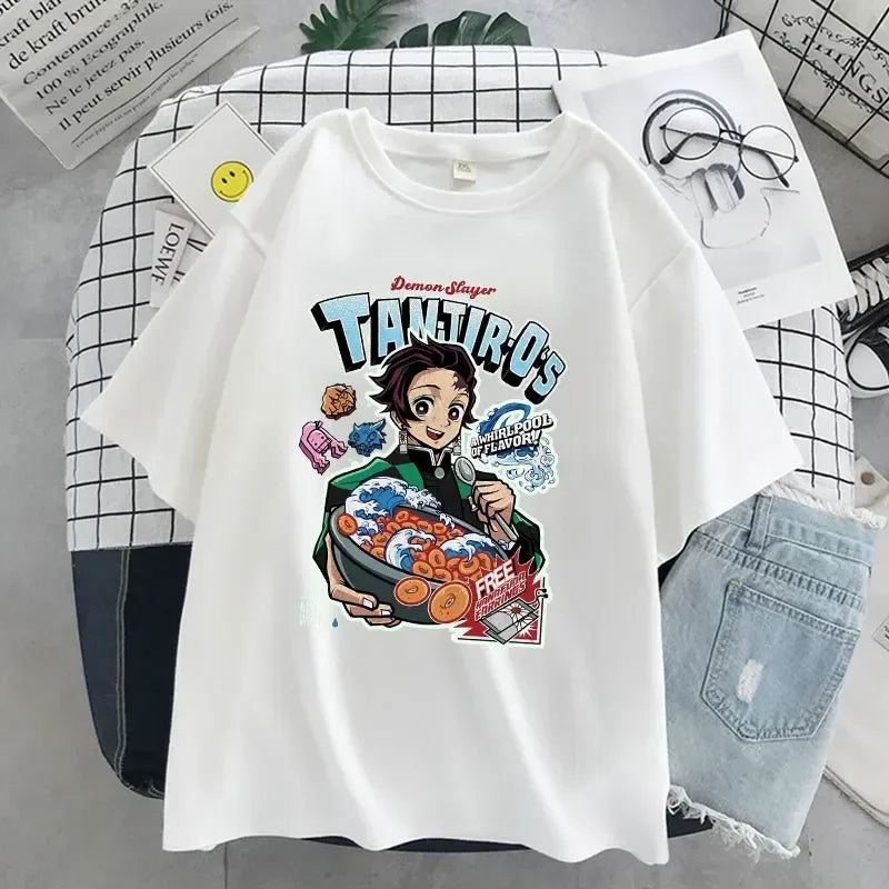 Anime Cereal Box T-Shirts  Oversized Tees