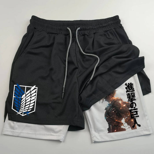 Attack on Titan Gym Shorts - Tokyowai