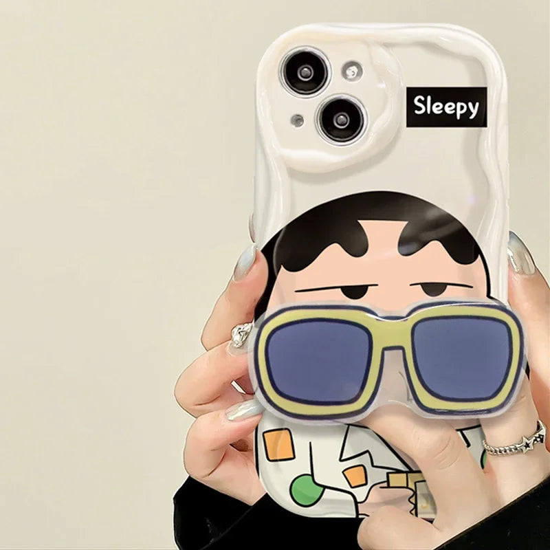 Crayon Shin Chan Glasses Support Case for iPhone - Tokyowai