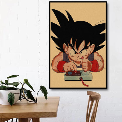 Dragon Ball Retro Poster Set – Unframed Wall Art Prints