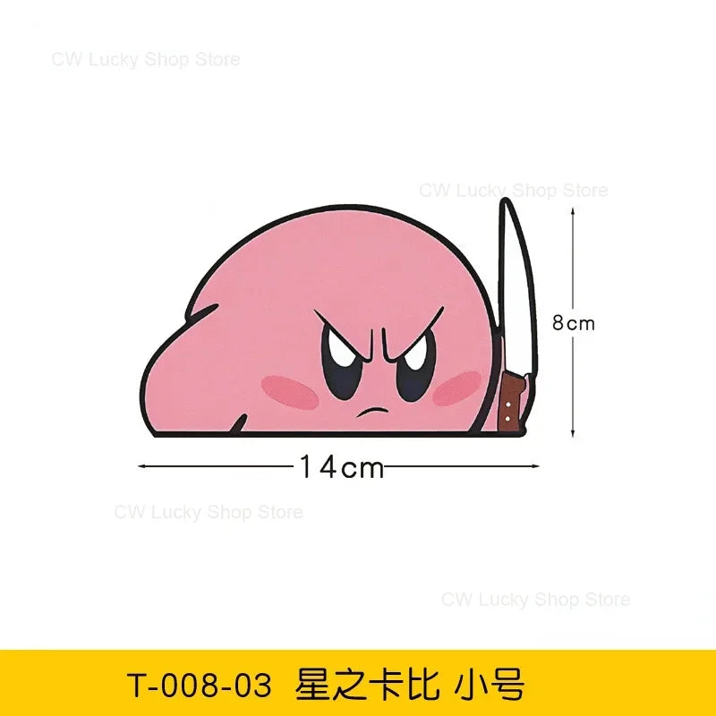 KirbyKnife Peeker Car Sticker
