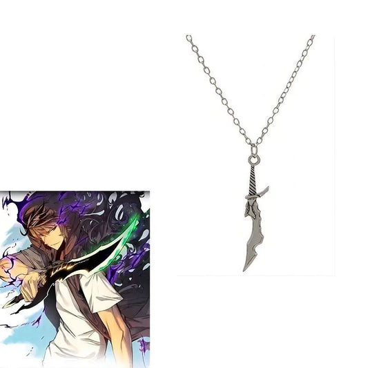 Solo Leveling Shadow Monarch Sword Pendant Necklace