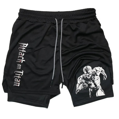 Attack on Titan Gym Shorts - Tokyowai