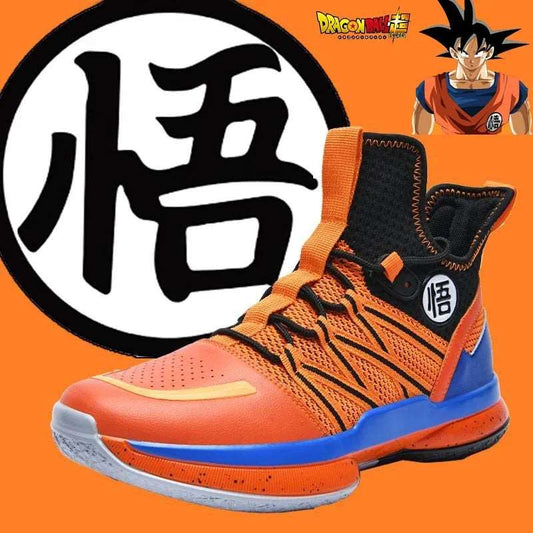 Dragon Ball Z Goku-Themed High-Top Basketball Sneakers - Tokyowai
