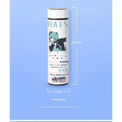 Hatsune Miku Smart Thermos Bottle – LED Temperature Display 500ml