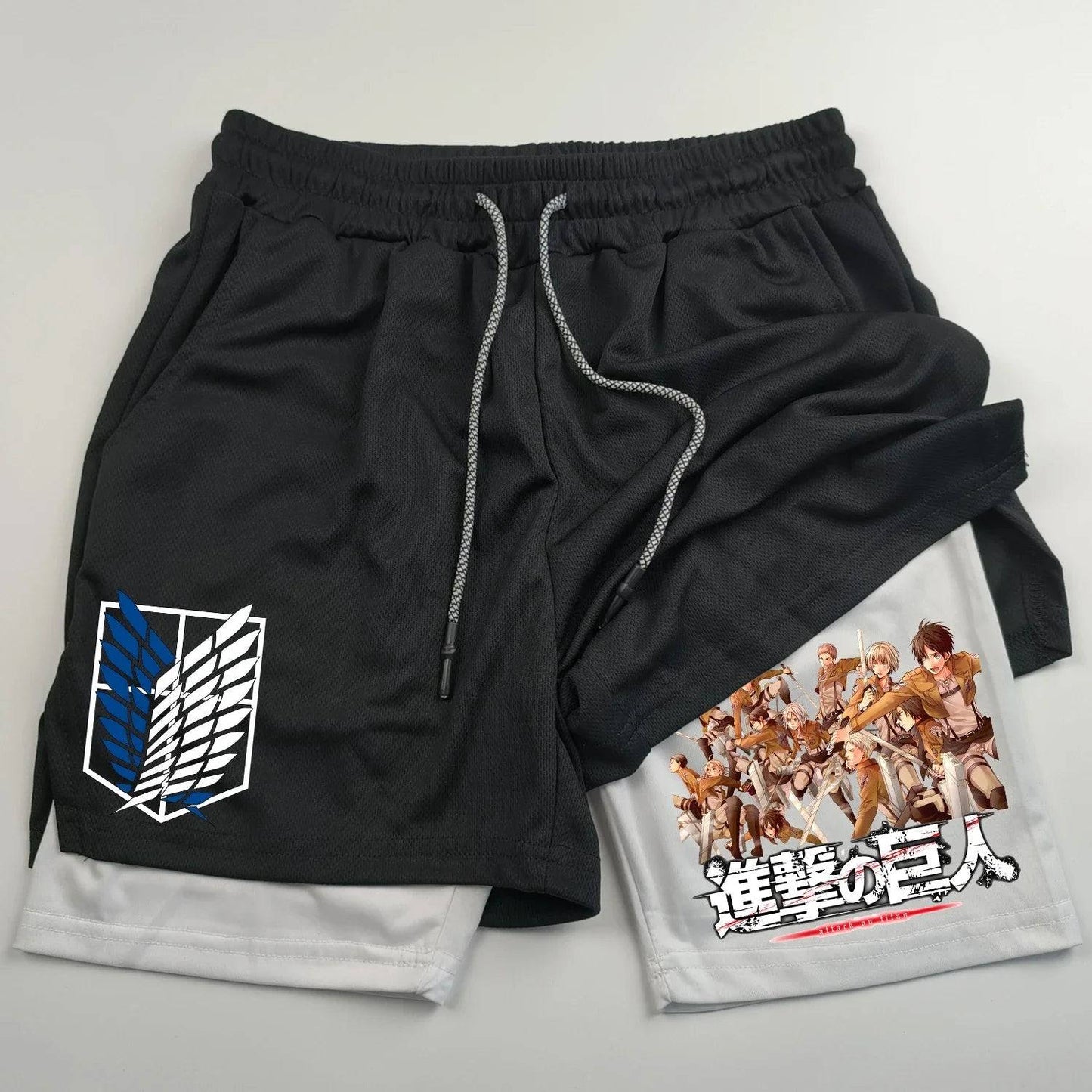 Attack on Titan Gym Shorts - Tokyowai