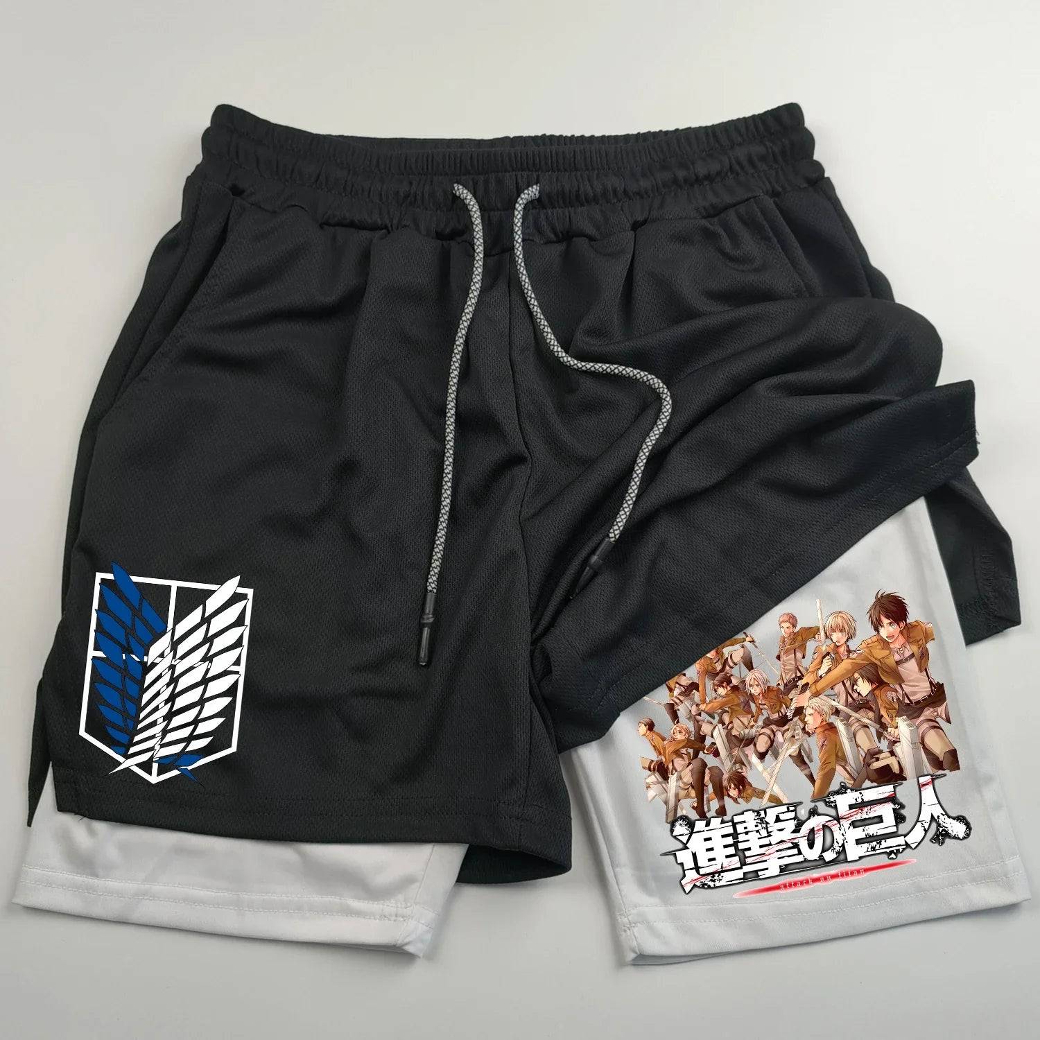 Attack on Titan Gym Shorts - Tokyowai