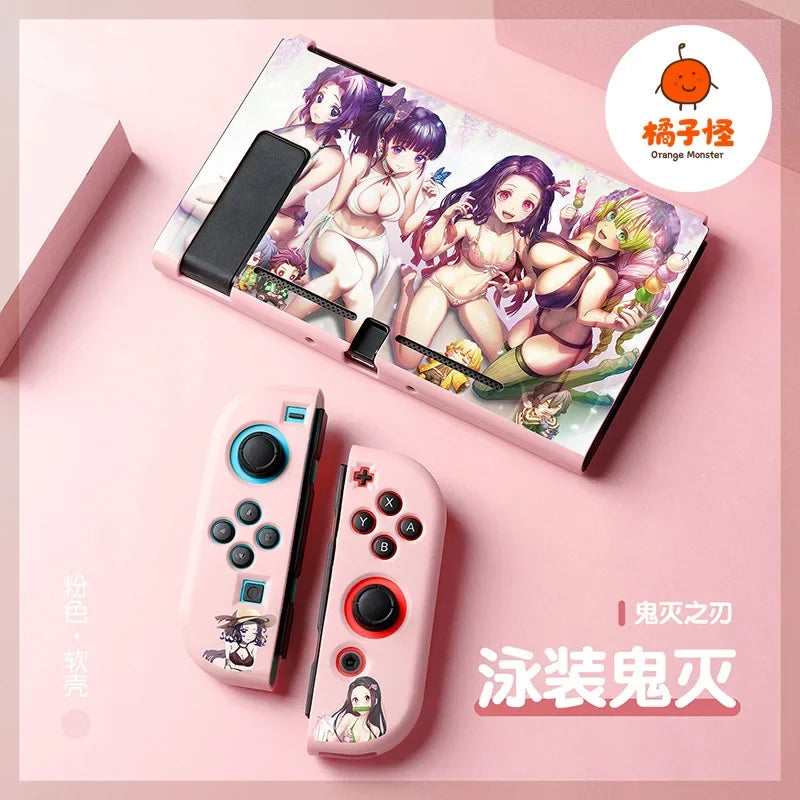 Demon Slayer Nintendo Switch Console Skin - Premium Anime Design for Switch & Switch OLED - Tokyowai