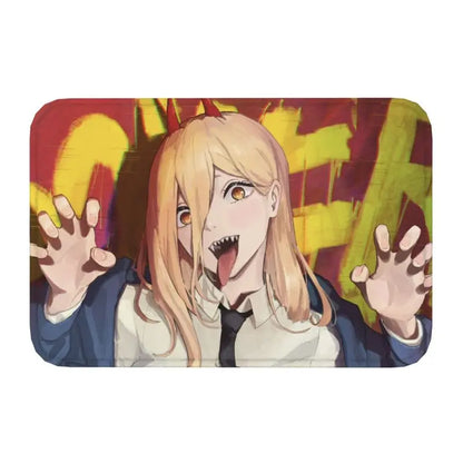 Chainsaw Man Anime Rug – Denji & Power Design