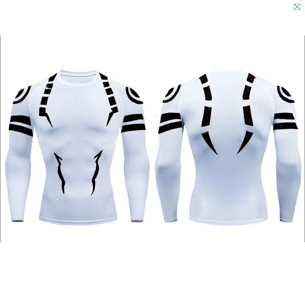 Jujutsu Kaisen Compression Set Fitness Suit for Men Quick Dry - Tokyowai