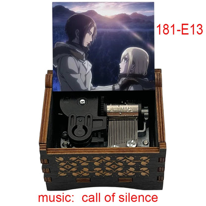 Attack on Titan "Call of Silence" Wooden Music Box – Hand-Cranked