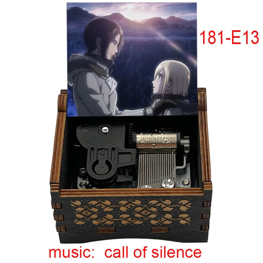 Attack on Titan "Call of Silence" Wooden Music Box – Hand-Cranked
