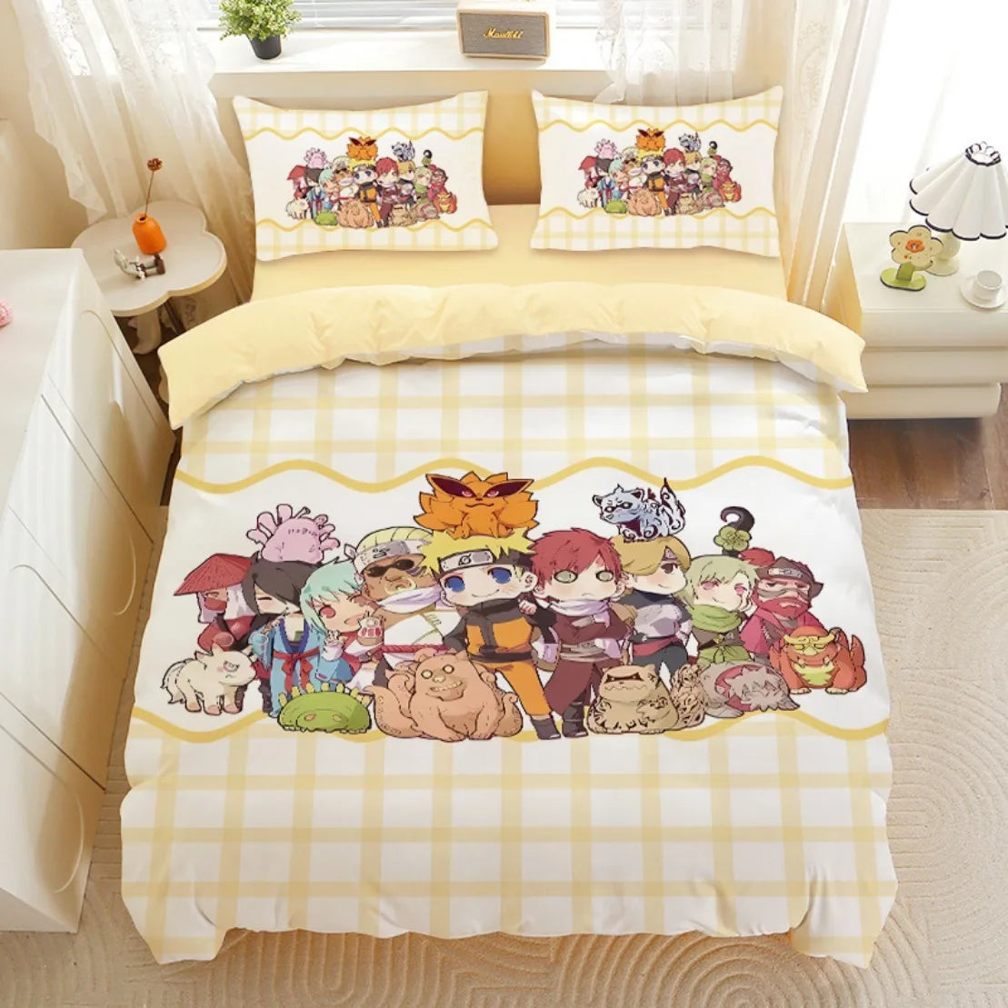 Naruto Anime Bedding Set -10 Unique Designs Featuring