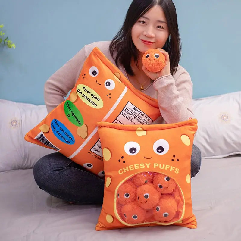 Pudding Adorable Plush Pillow Bag with Mini Animal Plushies – Perfect for Cuddling & Decor - Tokyowai