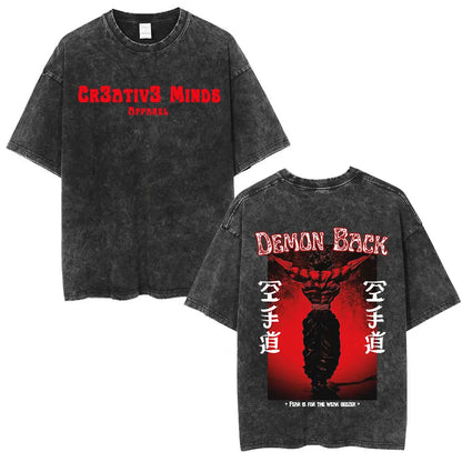 Vintage Washed T Shirt Baki The Grappler T-shirt