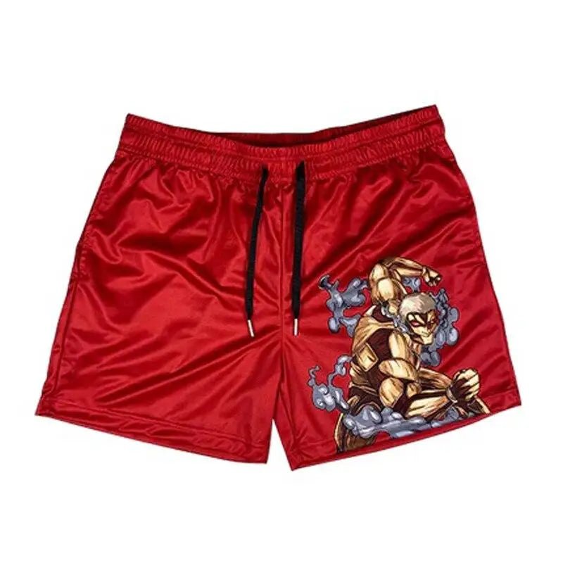 Attack On Titan Gym Shorts For Men Fitness - Tokyowai