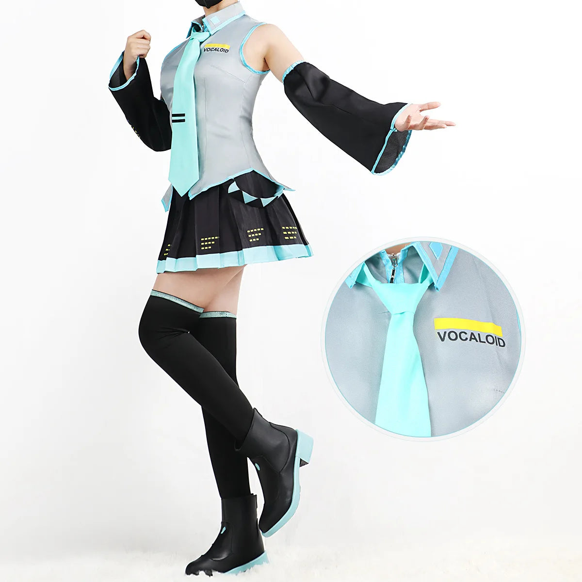 Hatsune Miku Cosplay Costume Set – Full Vocaloid Outfit with Accessories - Tokyowai