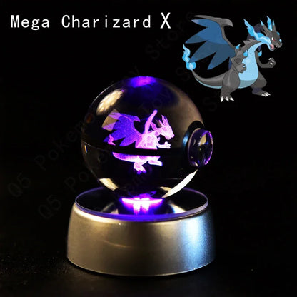 Pokémon 3D LED Crystal Ball Night Light