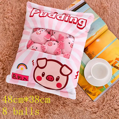 Pudding Adorable Snack-Themed Plush Pillow Collection - Tokyowai